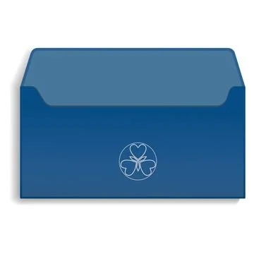 Back side of envelope icon, realistic style Stock Illustration