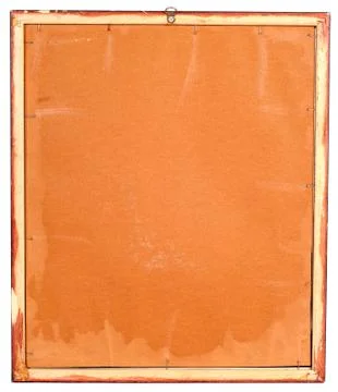 Back side on frame Foto stock