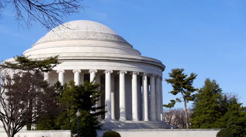 Back Side of Jefferson Memorial 動画素材 48132919