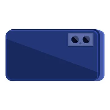Back side of a modern smartphone with dual camera showing Ilustración de archivo