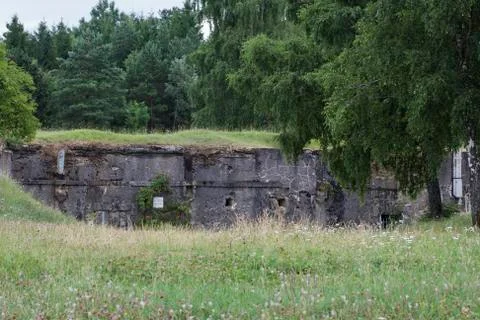 Back side of the ouvrage de Froideterre. Stock Photos