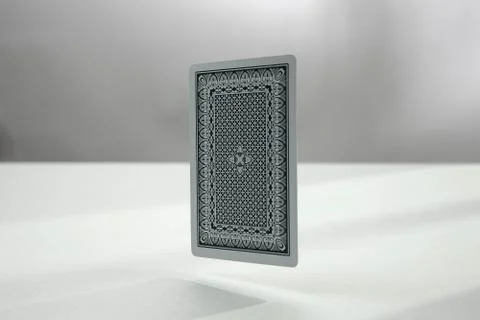 Back side of playing card. a dark background	 Foto stock