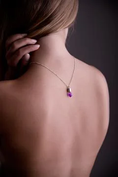 Back side portrait Stock Photos