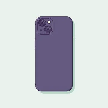 Back Side of Smartphone with Two Cameras Vector Icon Illustration. Mobile P.. 스톡 일러스트