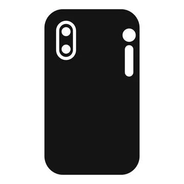 Back side of smartphone with two cameras and flashlight Stock Illustration