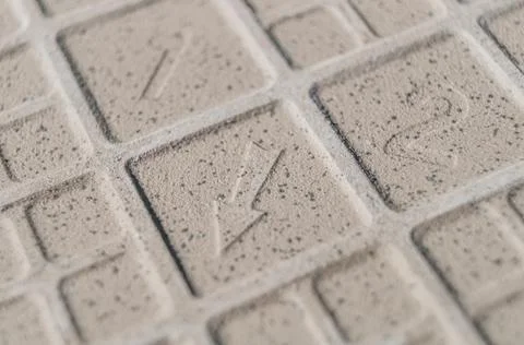 The back side of the tile is close-up. Texture of the reverse side of the tile Stock Photos