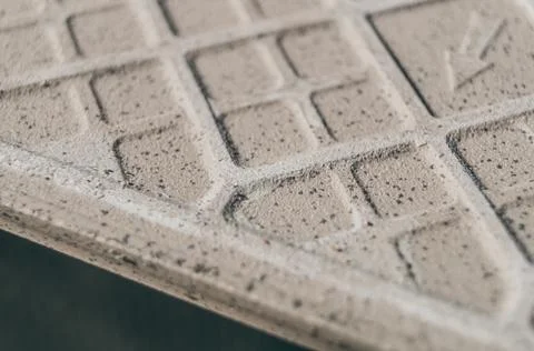 The back side of the tile is close-up. Texture of the reverse side of the tile Stock Photos