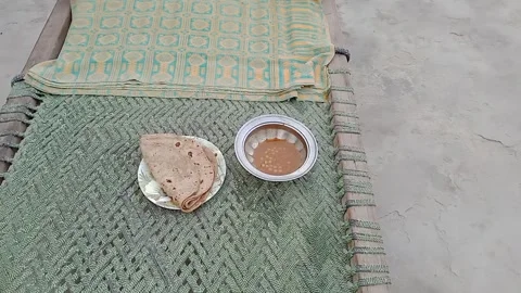 Back Side View of Homemade Breakfast Plate Video stock 347181884