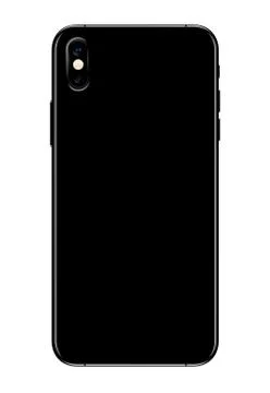 Back side view new phone dual camera vector drawing eps10 format isolated Illustrazione stock