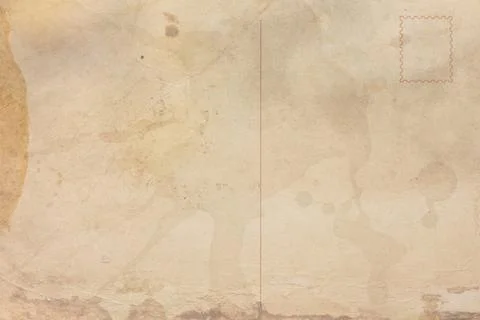 Back side of vintage postcard Stock Illustration