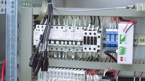 Back side of working data servers Stock Footage 62470547