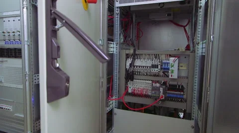 Back side of working data servers Stock Footage 62470563