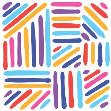 BACK SIMPLE LINES Childish Doodle Shapes In African Style Stock Illustration