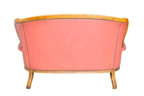 Back of sofa isolated with clipping path Stock Photos