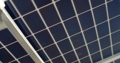 Back of the solar panel.Blue solar panels.Solar panel grid rectangular grid. Stock Footage 306272769