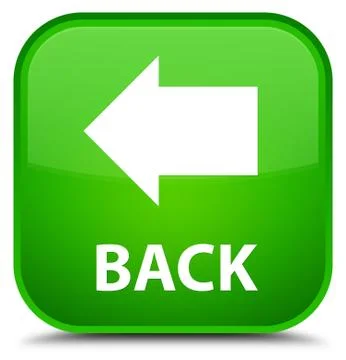 Back special green square button Stock Illustration