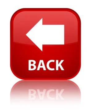 Back special red square button Stock Illustration
