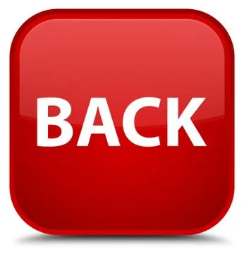 Back special red square button Stock Illustration