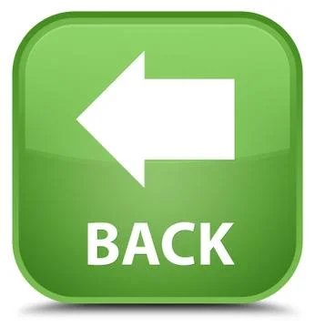 Back special soft green square button Stock Illustration