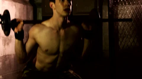 Back Squat Exercise Stock Footage 66550191