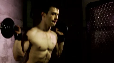 Back Squat Exercise Stock Footage 66550854