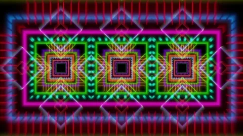 Back Stage Light Tunnel. Vj lights. Full HD Loop 動画素材 69785791