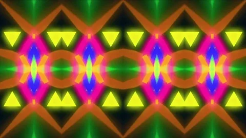 Back Stage Light Tunnel. Vj lights. Full HD Stock Footage 69846334