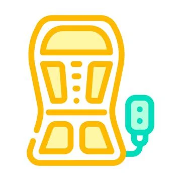 Back stimulant color icon vector illustration Stock Illustration