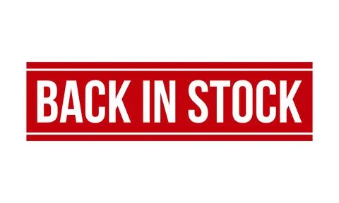 Back in stock Rubber Stamp. Red Back in stock Rubber Grunge Stamp Seal Vect.. Stock Illustration
