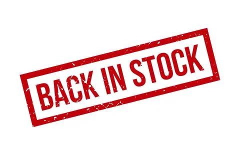Back in stock Rubber Stamp. Red Back in stock Rubber Grunge Stamp Seal Vect.. Stock Illustration