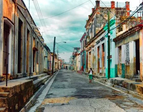The back streets of Cuba Stock Photos