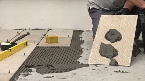 Back of a tiles Stock Footage 111867059