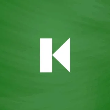 Back Track arrow Media player control button Stock Illustration