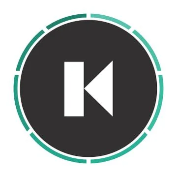 Back Track button computer symbol Stock Illustration