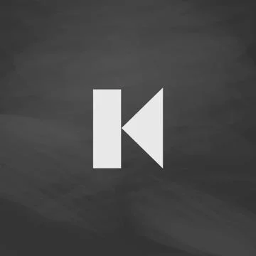 Back Track button computer symbol Stock Illustration