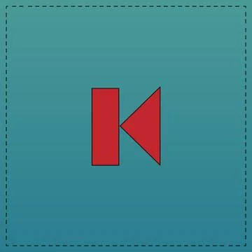 Back Track button computer symbol Stock-Illustration