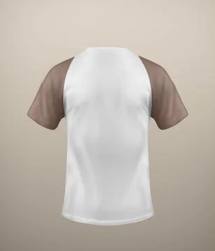 Back tshirt training Stock Illustration