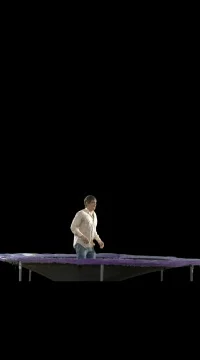 Back Twist and Flop 库存影片 79722