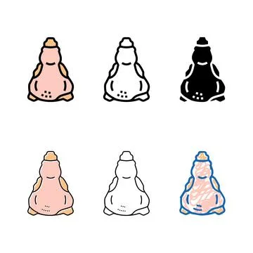 Back of types chicken color icon vector Stock Illustration