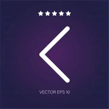 Back vector icon Stock Illustration