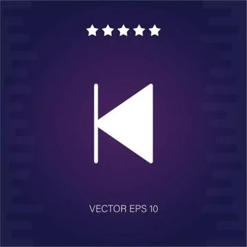 Back vector icon Stock Illustration