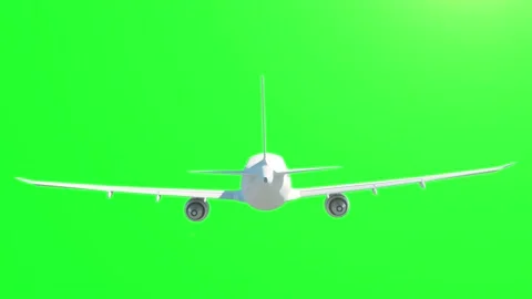 Back View of Airplane flying in turbulen... | Stock Video | Pond5