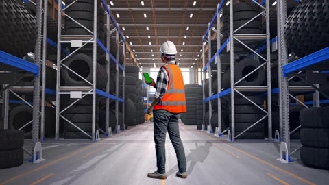 Back View Of Asian Male Engineer Working On A Green Screen Smartphone Tire Stock Footage 341787903