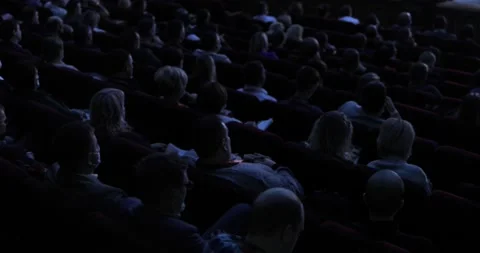 Back view of the audience sitting at a b... | Stock Video | Pond5