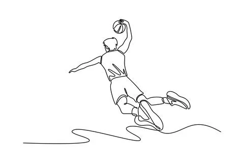 Back view of basketball player jumping and making dunk Illustrazione stock