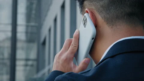 Back view from behind unrecognizable man in formal suit businessman leader 스톡 동영상 210234536