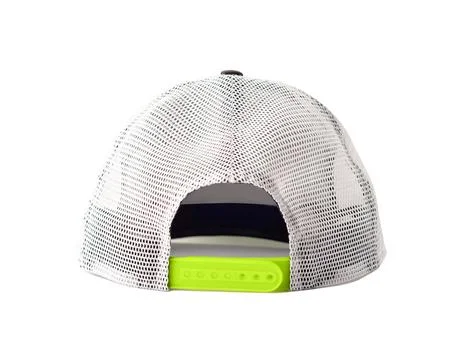 Back view of black snapback cap 스톡 사진