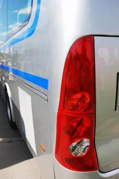 Back view of bus Stock Photos