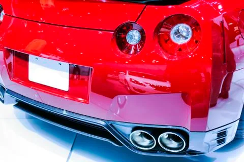 Back view of a car 写真素材