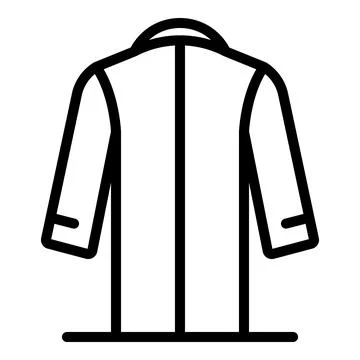 Back view of classic blazer or suit jacket, fashion and style Stock Illustration